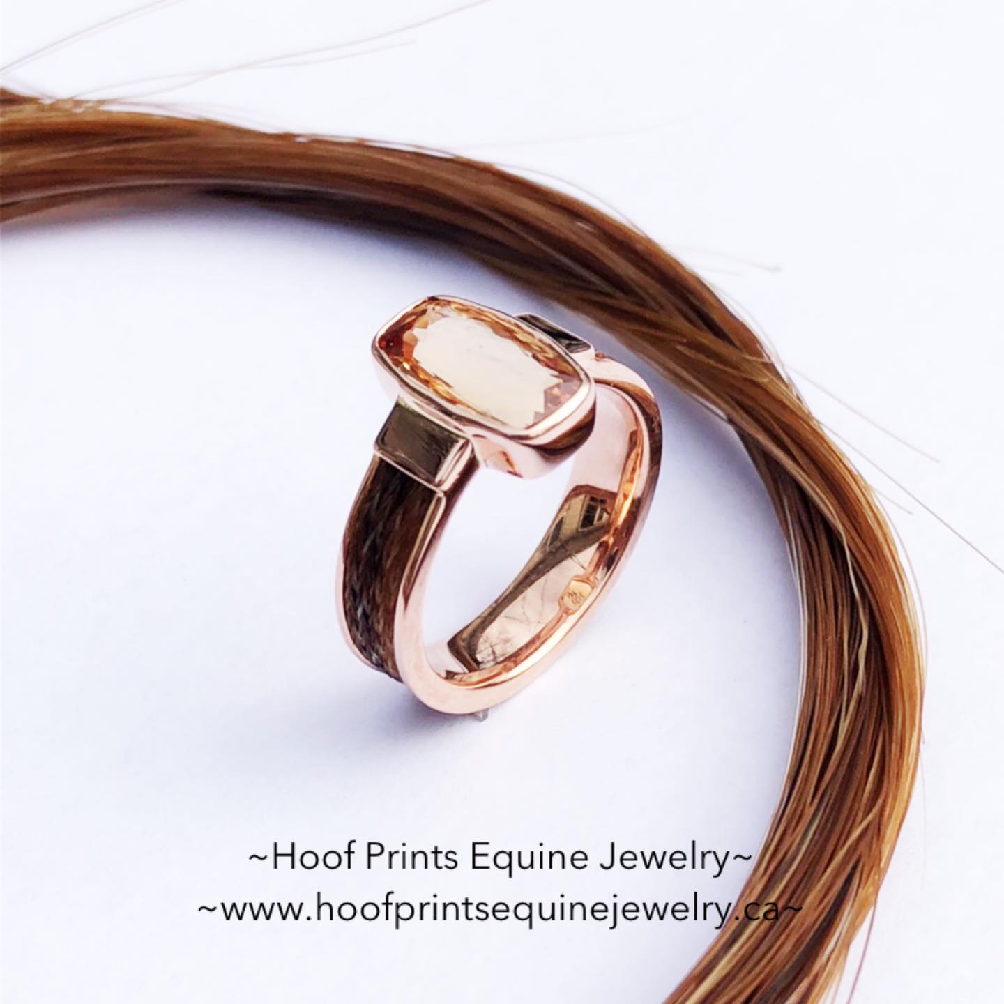 Horse Hair Inlay Ring — More Than A Horse Keepsakes